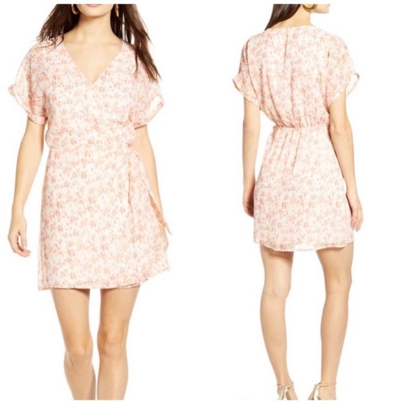 All in Favor Dresses & Skirts - Nordstrom Cheetah NWT V-Neck Wrap Dress